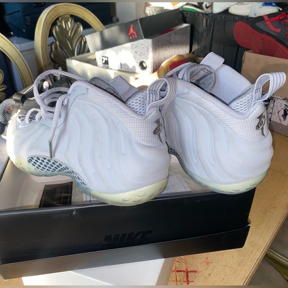 Nike Air Foamposite Pro One PRM Wolf Grey Suede - Picture 9 of 16